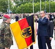 Vokietijos 45-osios &scaron;arvuotosios brigados inauguracija