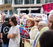 Protestas prie Užsienio reikalų ministerijos