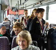 At&scaron;vaitų dienos akcijos pradžios renginys Vilniaus autobusų stotyje