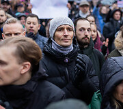 Protestas &bdquo;&Scaron;alin rankas nuo laisvo žodžio&ldquo;