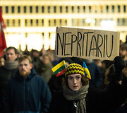 Trečiadienio protestas &bdquo;&Scaron;alin rankas nuo laisvo žodžio!&ldquo;