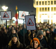 Trečiadienio protestas &bdquo;&Scaron;alin rankas nuo laisvo žodžio!&ldquo;