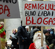 Trečiadienio protestas &bdquo;&Scaron;alin rankas nuo laisvo žodžio!&ldquo;