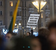 Trečiadienio protestas &bdquo;&Scaron;alin rankas nuo laisvo žodžio!&ldquo;