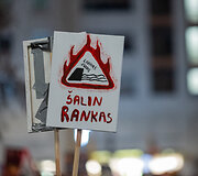 Trečiadienio protestas &bdquo;&Scaron;alin rankas nuo laisvo žodžio!&ldquo;