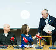 Deividas Jursevičius, Birutė Davidonytė, Juozas Olekas