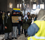 Protesto akcija prie&scaron; JAV veiksmus Venesueloje