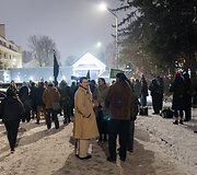 Protesto akcija prie&scaron; JAV veiksmus Venesueloje