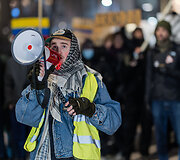 Protesto akcija prie&scaron; JAV veiksmus Venesueloje