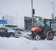 Vilniuje gausiai sninga