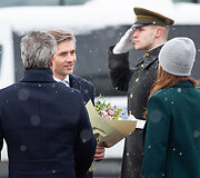 Danijos karaliaus ir karalienės pasitikimas Vilniaus oro uoste