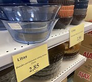 Prekių kainos parduotuvėje &bdquo;Litas&rdquo;
