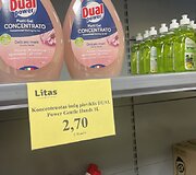 Prekių kainos parduotuvėje &bdquo;Litas&rdquo;