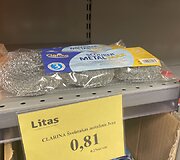 Prekių kainos parduotuvėje &bdquo;Litas&rdquo;