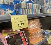 Prekių kainos parduotuvėje &bdquo;Litas&rdquo;