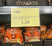 Prekių kainos parduotuvėje &bdquo;Litas&rdquo;