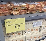 Prekių kainos parduotuvėje &bdquo;Litas&rdquo;