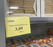 Prekių kainos parduotuvėje &bdquo;Litas&rdquo;