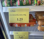 Prekių kainos parduotuvėje &bdquo;Litas&rdquo;