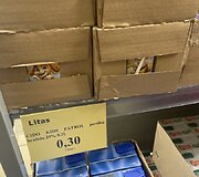 Prekių kainos parduotuvėje &bdquo;Litas&rdquo;