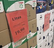Prekių kainos parduotuvėje &bdquo;Litas&rdquo;