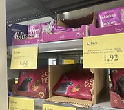 Prekių kainos parduotuvėje &bdquo;Litas&rdquo;