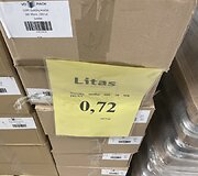 Prekių kainos parduotuvėje &bdquo;Litas&rdquo;
