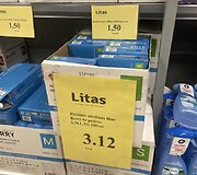 Prekių kainos parduotuvėje &bdquo;Litas&rdquo;