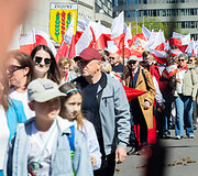 Vilniaus gatvėmis žygiavo tradicinė Lietuvos lenkų sąjungos organizuojama eisena