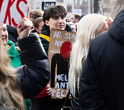 Protestas ,,&Scaron;alin rankas nuo laisvo žodžio&ldquo;