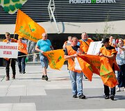 Profesinės sąjungos &bdquo;Solidarumas&ldquo; piketas &bdquo;Ar darbuotojai &scaron;iuk&scaron;lės?!&ldquo;