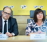 Orintos Leiputės organizuojama spaudos konferencija &bdquo;Atsakas į &scaron;iandienos i&scaron;&scaron;ūkius: stiprinamas e. sveikatos tinklo saugumas&ldquo;