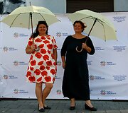 Joni&scaron;kio rajono partnerystės vietos veiklos grupės projekto &bdquo;Vaikai užauginti&ldquo; dalyviai