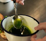 Normandi&scaron;kas &bdquo;Drama burger&ldquo; mėsainis