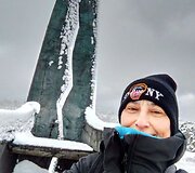 M. Macr&igrave; žavi žiemos Kur&scaron;ių Nerijoje
