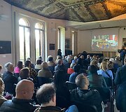 E. Prando pristato Romualdo Požerskio parodą Europos fotografijos festivalyje Lombardijoje, Italijoje