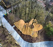 Vaikų žaidimų aik&scaron;telė Biržuose Rotu&scaron;ės g.