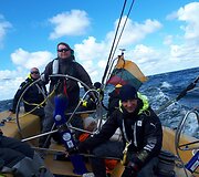 Remigijus Arlauskas buriuoja Baltijos jūroje su &bdquo;Ambersail 1&ldquo; jachta