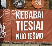 Donato Karkliaus apsilankymas kebabinėje &bdquo;Bakurai by Ta&scaron;kas&ldquo;