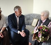 Roki&scaron;kio rajono gyventoja Janina Sakalauskienė at&scaron;ventė 105-ąjį gimtadienį