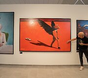 Algio Kri&scaron;čiūno parodos atidarymas &bdquo;Mazda&ldquo; salone