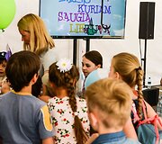 Akimirka i&scaron; &bdquo;Sourcery for Kids&ldquo; akademijos pirmųjų mokslo metų uždarymo renginio