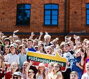 Akimirka i&scaron; &bdquo;Sourcery for Kids&ldquo; akademijos pirmųjų mokslo metų uždarymo renginio