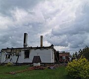 Alytaus rajono Užupių kaime sudegė jaunos &scaron;eimos namai