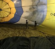 Oro &scaron;ventėje Babilone dalyvavo ir lietuviai Justinas su Tania