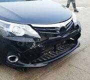 Vokietijoje sudaužyto ir į Lietuvą atkeliavusio &bdquo;Toyota Avensis&ldquo; būklė po avarijos