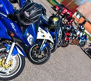 Motociklininkų treniruotė Nemuno žiedo trasoje