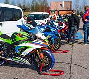 Motociklininkų treniruotė Nemuno žiedo trasoje