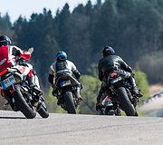Motociklininkų treniruotė Nemuno žiedo trasoje
