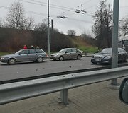 &bdquo;Mercedes&ldquo; papuolė į avariją Vilniuje